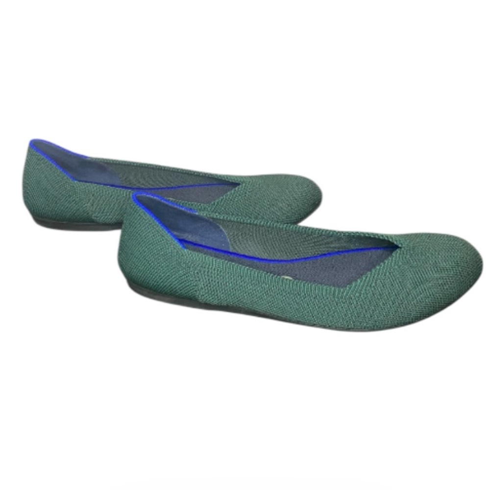 RETIRED Rothy’s The Flat Emerald Green - Picture 2 of 8